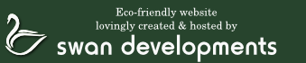Eco-friendly website lovingly created & hosted by Swan Developments